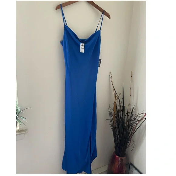 Express | Dresses | Express Blue Slip Dress | Poshmark